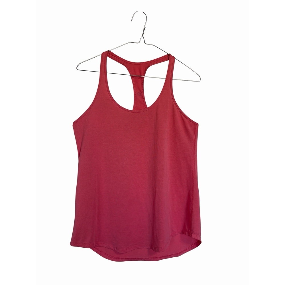 Lululemon Pink Racerback Athletic Tank Top Womens‎ Size 4 Scoop Neck Activewear